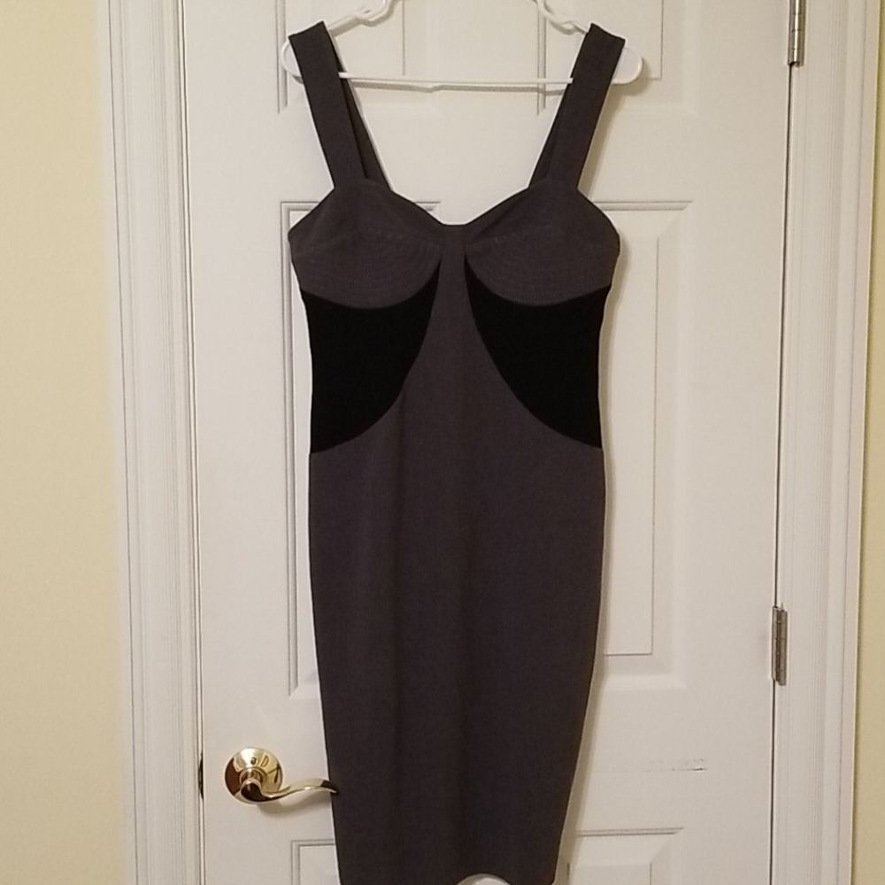 Black and Gray Black Halo Dress